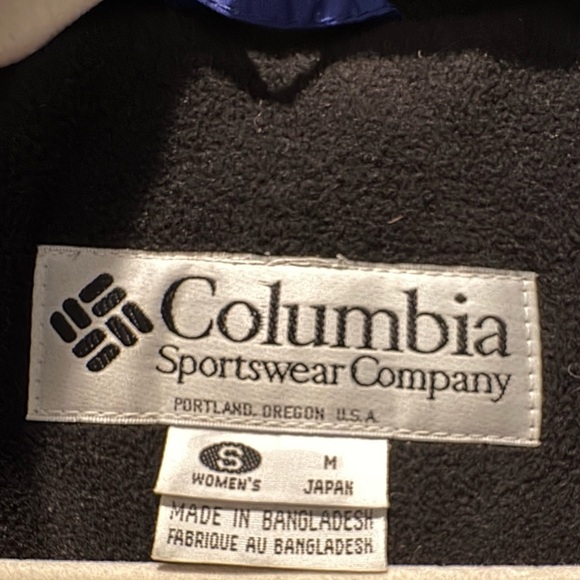 Columbia Vintage 90s Purple Black Ski Jacket Women’s S Teal Trim - Picture 14 of 17